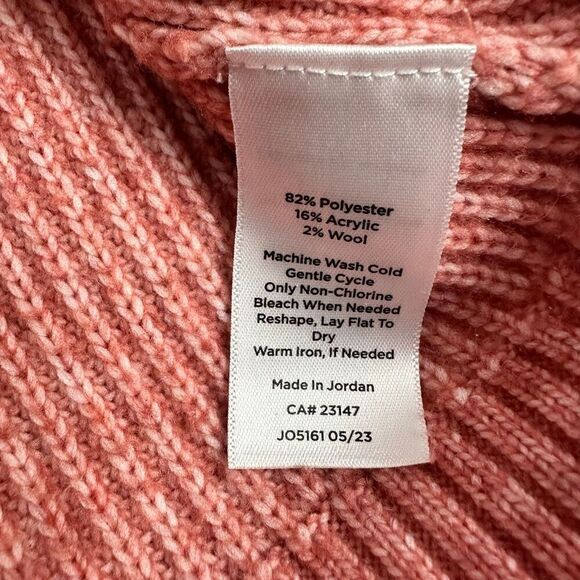 Talbots Large Shawl Collared Ribbed Sweater - Picture 6 of 6